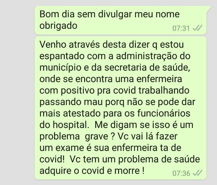 (Reprodução WhatsApp) 