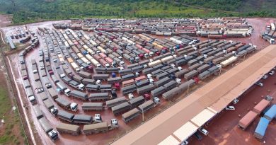 Pátio da empresa Ciamporte  em Miritituba (FotoVia WhatsApp Adelar Belling)