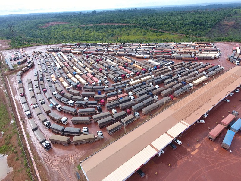 Pátio da empresa Ciamporte  em Miritituba (FotoVia WhatsApp Adelar Belling)