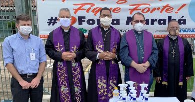 Dioce de Marabá leva mensagem do Papa Francisco ao HRSP Fotografia Comunicação Pró-Saúde
