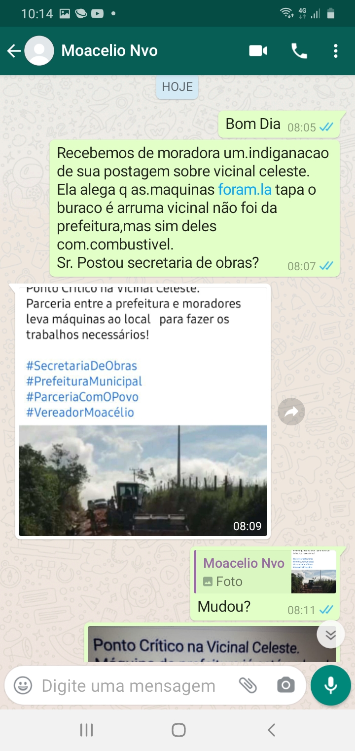 moacelio resposta