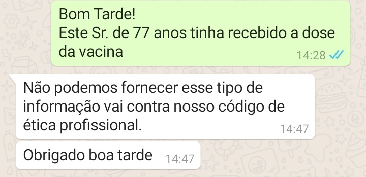 Reprodução WhatsApp