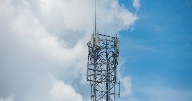 Amazing beautiful sky with clouds - With antenna
