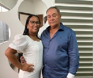 O Casal Delcino Ferreira dos Santos de 63 anos e Leidiony de Souza Fontenellis de 43 anos , eram moradores de Guarantã do norte no Mato Grosso(Reprodução)