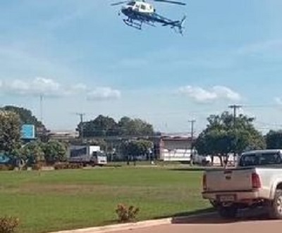  Ciopaer faz buscas por criminosos que assaltaram agências em MT