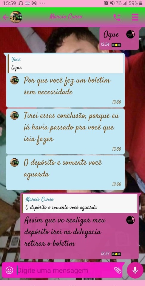 Conversa de WhatsApp