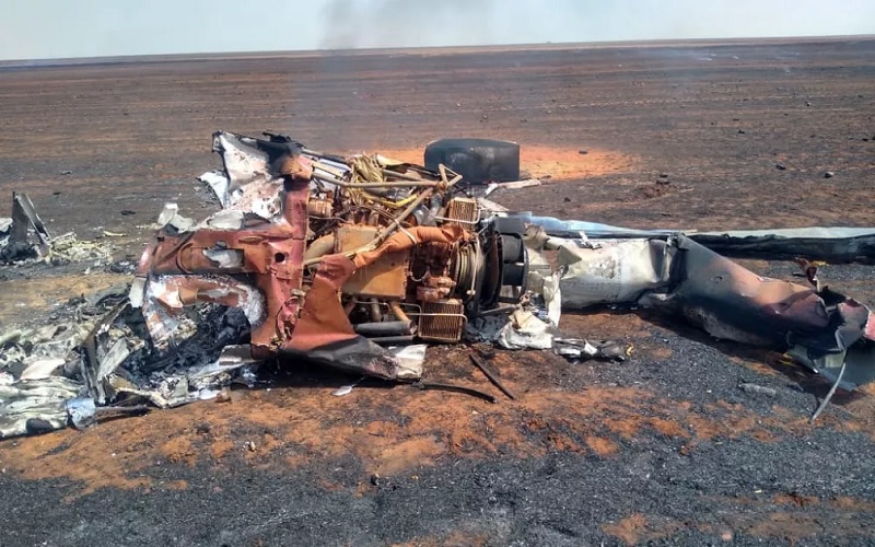 Piloto sobreviveu após acidente — Foto: Polícia Militar