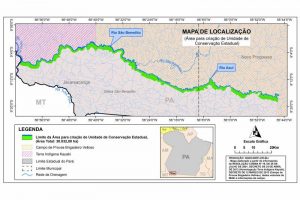 Demarcação da nova Revis, no Sudoeste do Pará