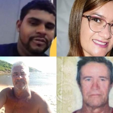 Vítimas da chacina no Espírito Santo Imagem: Divulgação Polícia Civil e Redes Sociais
