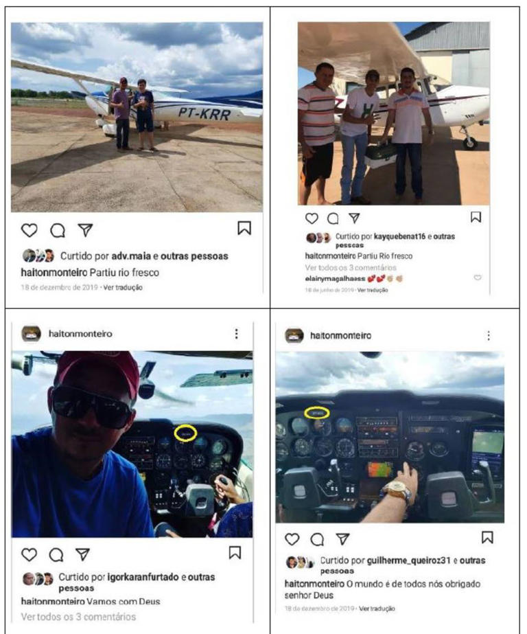 Nas redes sociais, Hailton Almeida exibe veículos de luxo, aeronaves, máquinas do tipo escavadeiras hidráulicas e até mesmo barras de ouro (Foto:Reprodução)