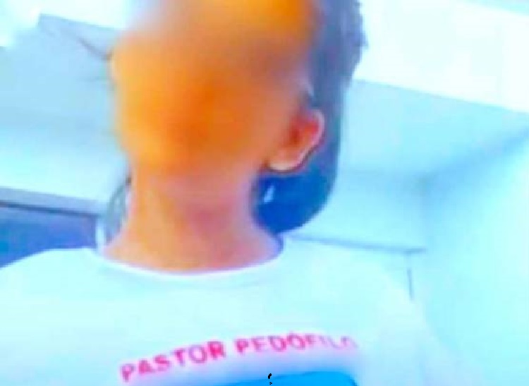  A sobrinha do pastor e mãe de menor denunciou o tio na porta de uma igreja em Belém (foto:Reprodução)