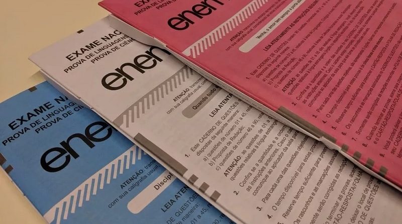 Caderno de provas do Enem, em imagem de arquivo — Foto: Ana Carolina Moreno/G1