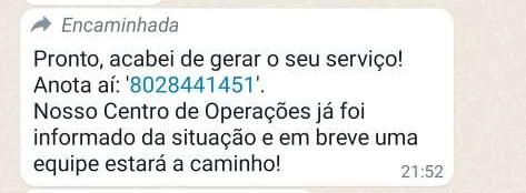 Equatorial emitiu resposta via atendimento on line (internet), mas o descaso continua.