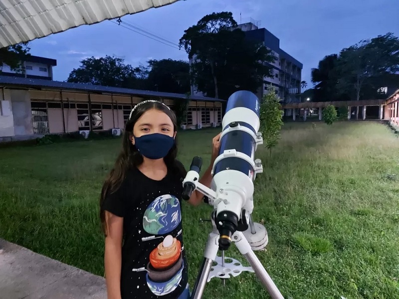  Isabella detectou cinco asteroides durante um programa da Nasa, em 2021. — Foto: Arquivo pessoal