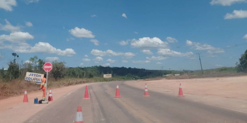 Via Brasil faz trabalho com sistema PARE & SIGA (foto: Jornal Folha do Progresso)