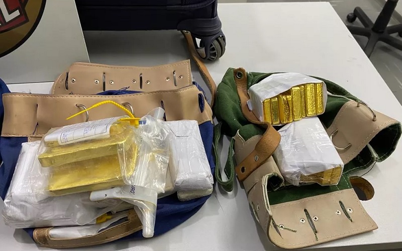 Polícia Federal apreende 77 quilos de ouro em Sorocaba (SP) — Foto: Polícia Federal/Divulgação 