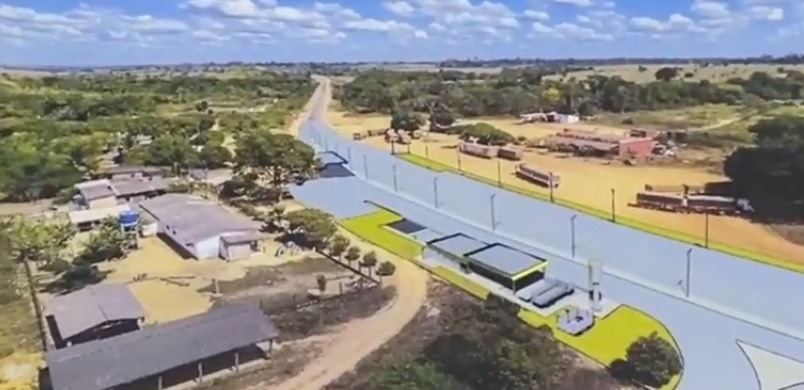 BR 163 - Projeto do posto da PRF na comunidade de Nova Veneza em Novo Progresso. (Foto:Reprodução)