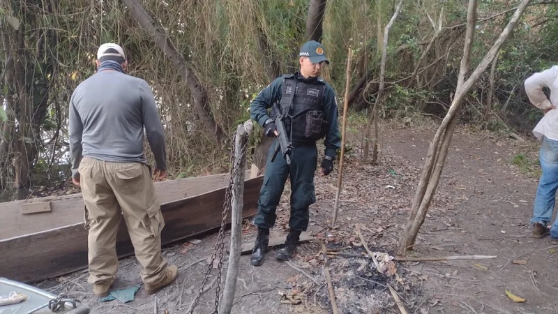 Operação integrada resulta na apreensão de 13 mil metros de redes de pesca no sudeste do Pará — Foto: IDEFLOR-Bio 