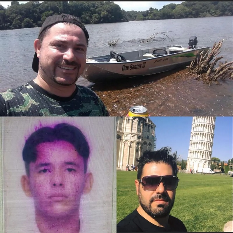 Claudiomiro Soares dos Santos, Jonas da Silva Viera e Carlos André dos Santos também morreram no acidente — Foto: Reprodução