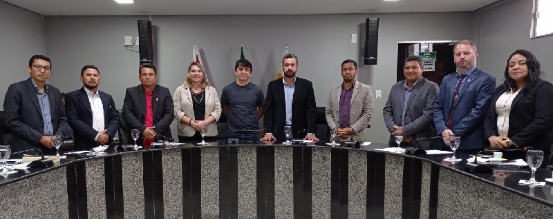 Wescley Tomaz esteve presente na câmara municipal de Novo Progresso. (Foto:Divulgação)