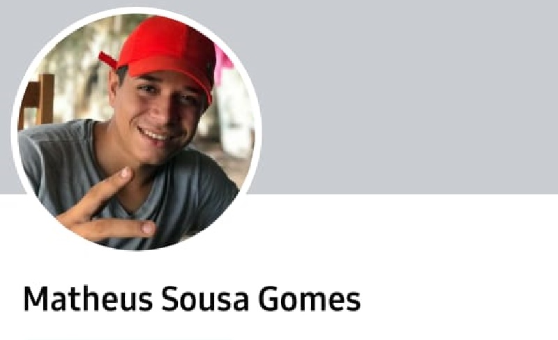 Matheus Sousa Gomes de 18 anos, responderá pelos crimes de homicídio culposo no trânsito com omissão de socorro e fuga de local de crime, com pena prevista de dois a quatro anos de prisão. (Foto:Reprodução rede social)