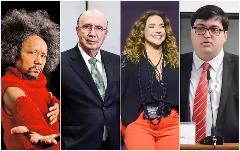 Chico César, Henrique Meirelles, Daniela Mercury e Felipe Salto estão entre os cotados para os ministérios de Lula (foto: AFP/Agência Brasil/AP/Jornal Grande Bahia)