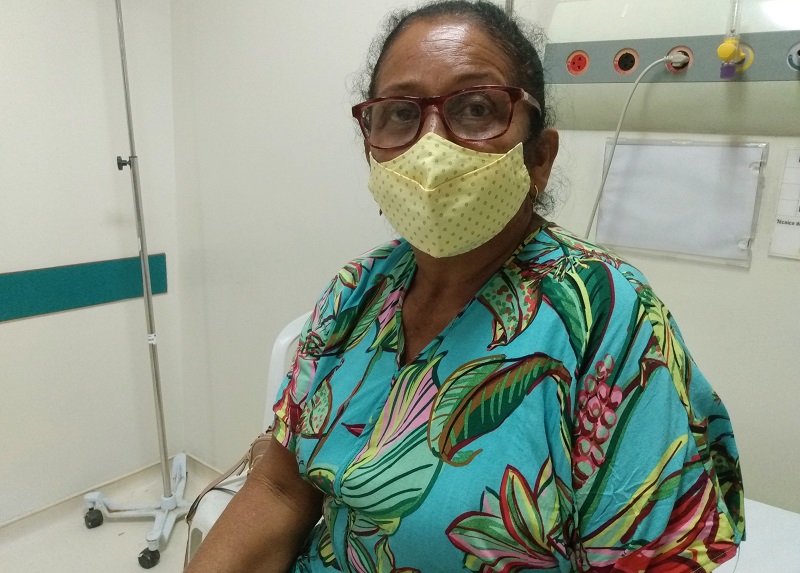 Maria Olgaide é paciente do HRBA há mais de quatro anos_Instituto mais Saúde