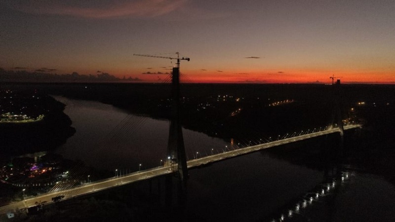 Ponte da Integração foi construída em três anos. (Divulgação/Itaipu Binacional).