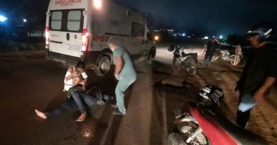Motociclista bate a cabeça ao desviar de buraco na rodovia BR-163, perímetro urbano de Novo Progresso. (Foto:Arquivo Jornal Folha do Progresso)