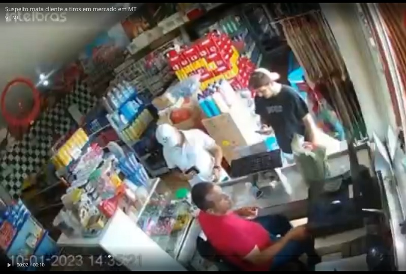 Homem é assassinado a tiros dentro de mercado na cidade de PEIXOTO DE AZEVEDO- MT; 