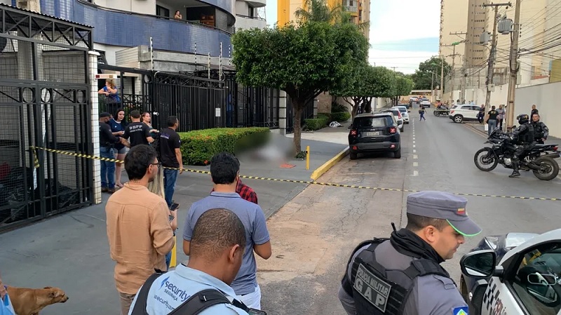 Vítimas foram mortas ainda na calçada de prédio -Foto: Divulgação/Polícia Civil