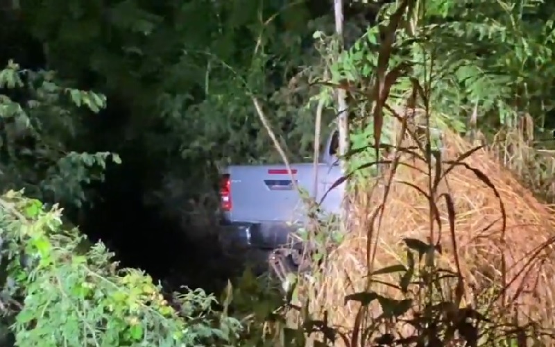 Camionete foi encontrada abandonada em uma vicinal em Novo Progresso, PA 