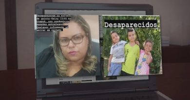 Elizamar Silva e os filhos desapareceram na noite de quinta-feira (12), no Distrito Federal — Foto: TV Globo/Reprodução