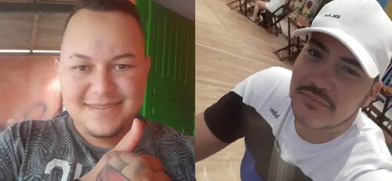 Edgar Ricardo de Oliveira, de 30 anos, e Ezequias Souza Ribeiro, de 27 anos, foram identificados como os autores do crime. — Foto: Reprodução

Esses são os autores da chacina no Jardim Lisboa em Sinop. Edgar Ricardo de Oliveira, 30 anos e Ezequias Souza Ribeiro, 27 anos.  Qualquer informação chame a polícia 190