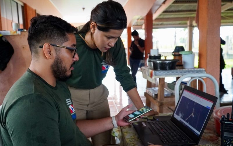 Em campo, os agentes trabalham com base em informações fornecidas previamente pelo Centro Integrado de Monitoramento Ambiental - Cimam;  (Foto: Paulo Cezar / Ag. Pará)