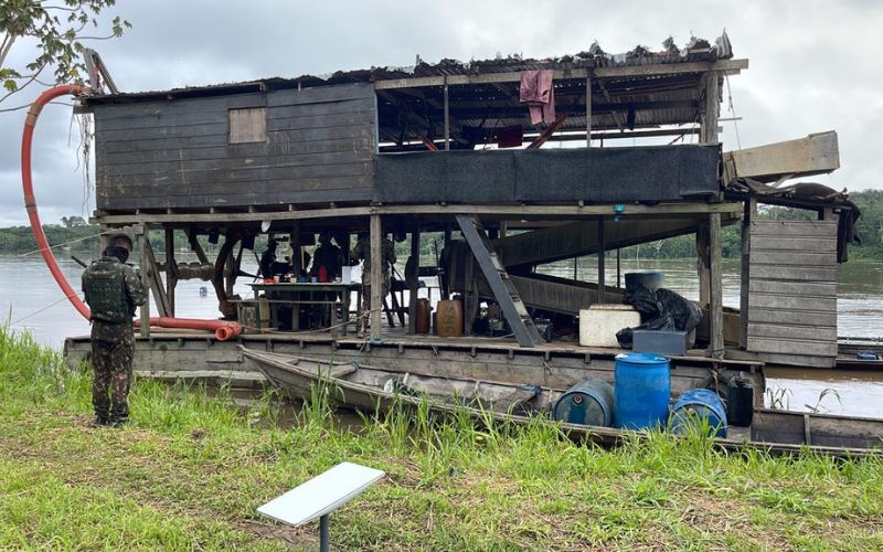 Operação Ágata apreende material de garimpo ilegal na Amazônia – Foto Reprodução/EB