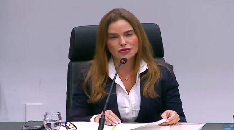 Daniela Barbalho, durante sessão especial de arguição no Plenário da Alepa, em Belém. — Foto: Reprodução / TV Alepa