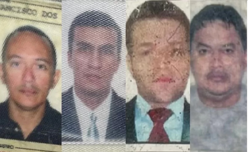 As vítimas, segundo a polícia, foram os escrivães Antonio Claudio dos Santos, Antonio Jose Rodrigues Miranda e Francisco dos Santos Pereira, além do inspetor Gabriel de Souza Ferreira.
