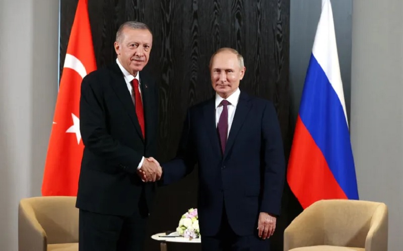 Putin e Erdogan em Samarkand / 16/9/2022 Sputnik/Alexander Demyanchuk/Pool via REUTERS