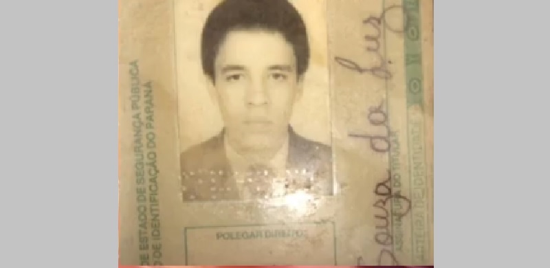 Orlei de Souza da Luz, morreu no local. (Foto: Reprodução TV Progresso ao vivo Facebook