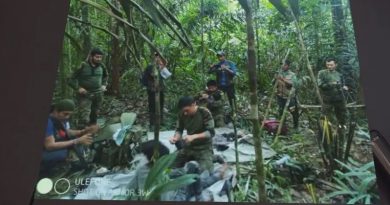 Presidente da Colômbia diz que crianças desaparecidas após acidente foram encontradas na selva. — Foto: TV Globo/Reprodução