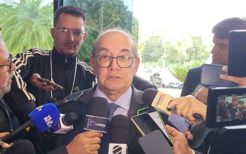 Gilmar Mendes esteve em Cuiabá na última semana - (Foto>Rafael Costa/RepórterMT)