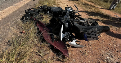 Mulher morre em acidente em Rio Maria, no Pará. — Foto: Reprodução