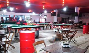 Crime ocorreu durante uma partida de sinuca em um bar de Sinop (MT) — Foto: Divulgação