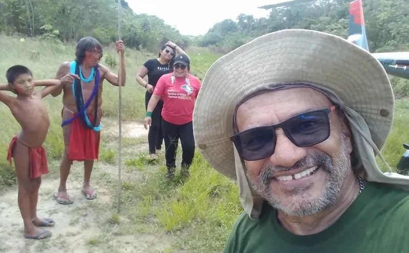 Piauiense é um dos ocupantes do helicóptero que desapareceu na Amazônia — Foto: dddddd   /José Francisco Vieira - engenheiro da Funai