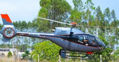 Helicóptero similar ao que sumiu na Amazônia — Foto: Marcos Vinicyus/Jetfotos