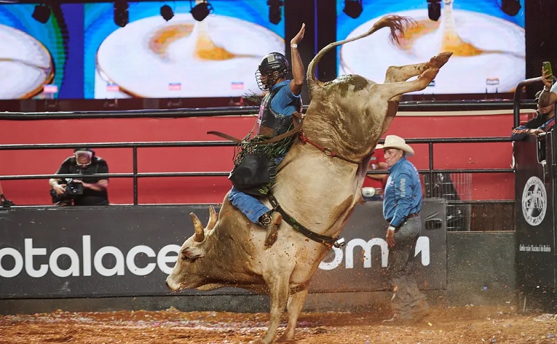 Liga Nacional de Rodeio reúne 45 competidores na arena de Barretos nesta segunda-feira (21) — Foto: Érico Andrade/g1 