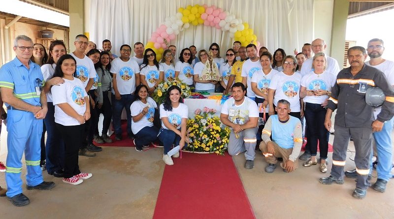 Visita da Santa na Imerys - Foto Divulgação