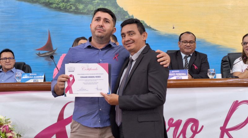 Enfermeiro Fernando Mendes foi um dos homenageados_Instituto Mais Saúde