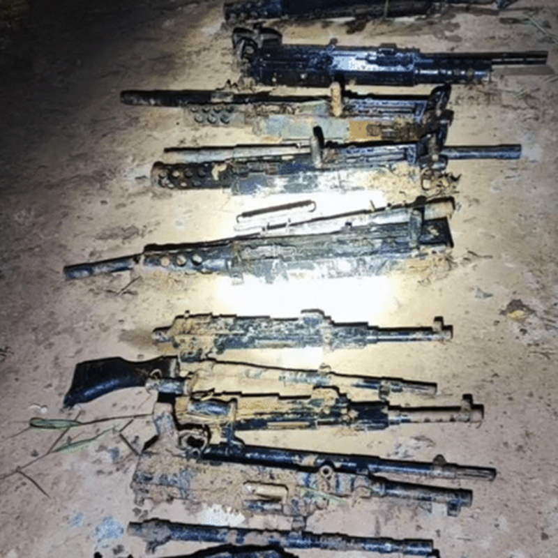 Polícia Civil de SP recuperou 9 armas das 21 armas furtadas do Exército -  (Imagem: Reprodução/X @DerriteSP)